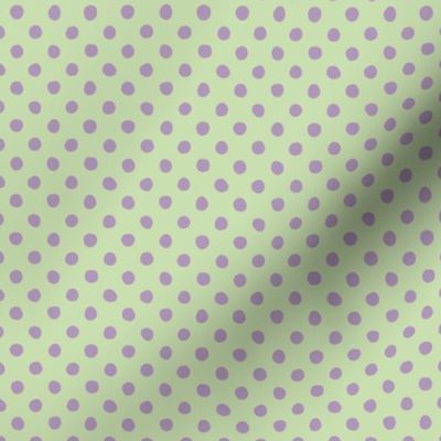 Jardin Loco-Dotty-Lavender on Yellow