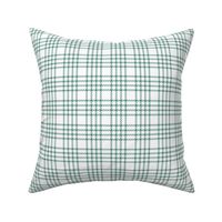 Mini // Spruce Green Plaid on White