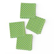 Jardin Loco-Dotty-Blue on Green