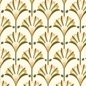 warm yellow floral wallpaper small