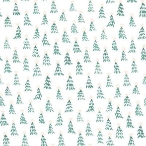 Small // Holiday Trees on White
