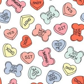 Doggy Valentine Conversation Hearts - Love - Multi - LAD23