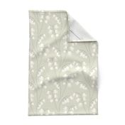 Lily of the Valley large 12 wallpaper scale in soft grey by Pippa Shaw