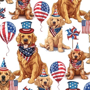 (L) American Patriot Dogs Golden Retriever  