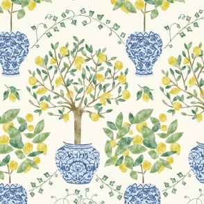 (M)Lemon Trees in the Blue Pottery 