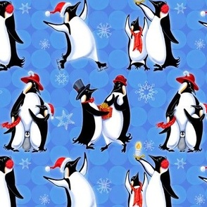 Christmas Holiday Penguins