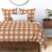 gingham check - terra cotta large