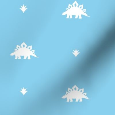 Stegosaurus Coordinate - Blue / White - LARGE