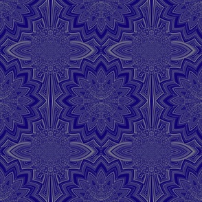 (XL) Lovely Elegant Royal Purple Block Print Design