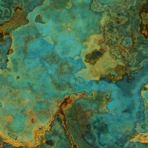 turquoise and rust