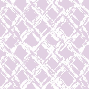 painterly diamond geometric/white on lavender/medium