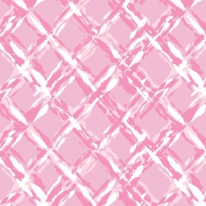painterly diamond geometric/shades of pink/medium
