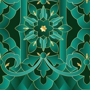 Emerald arabesque collection.