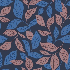 Vintage leaves pattern
