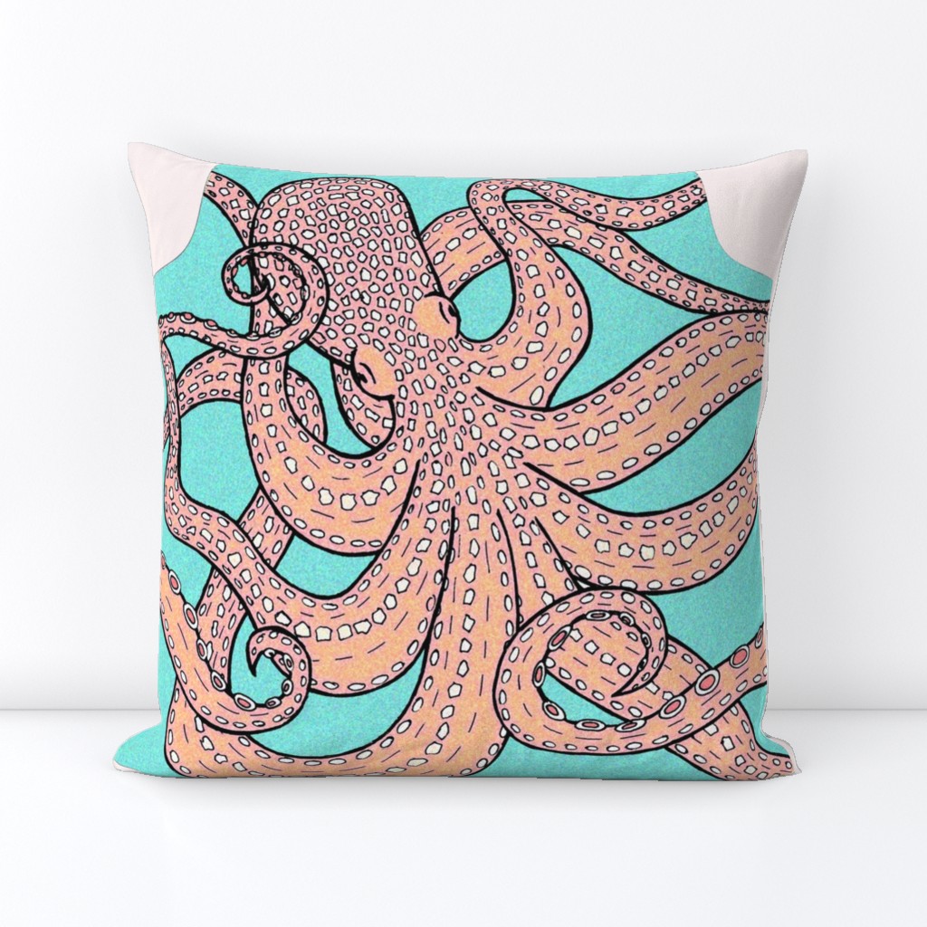 An octopus under the sea