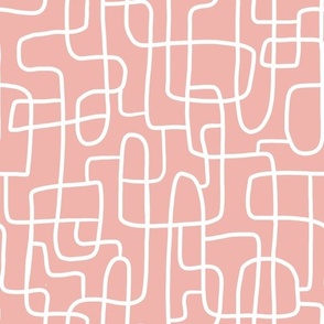 softest pink abstract line art doodle normal scale