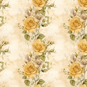 Yellow Roses on Paper - small
