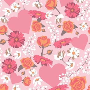 Flowers Say "I Love You" Pink Colourway