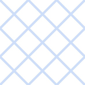 Simple light blue diamond pattern - size L (matches the American Flower Story pattern)
