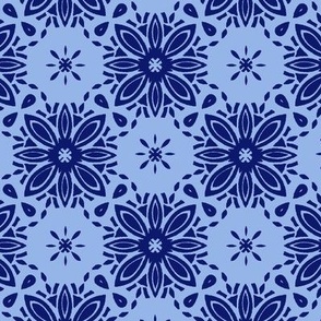 Moroccan tiles blue tile surface pattern