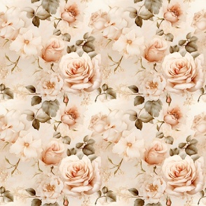 Ivory Roses - medium