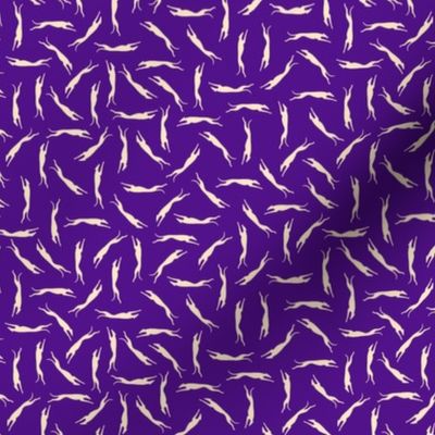 Ditsy Greyhound Silhouette  buff purple © 2012 by Jane Walker