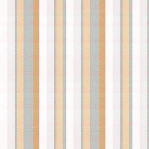 Coastal embrace faux burlap textured stripes in greys, off white, ecru and honey mustard