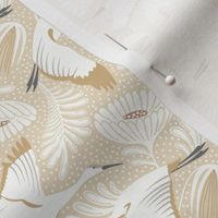 Serene Skies - Crane Floral Sand Ivory Small