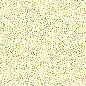 ditsy yellow dots small scale