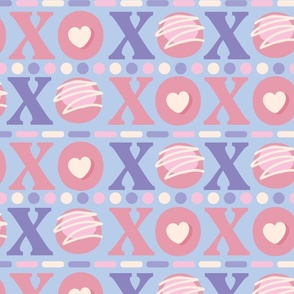 Pastel XOXO Pattern – Large