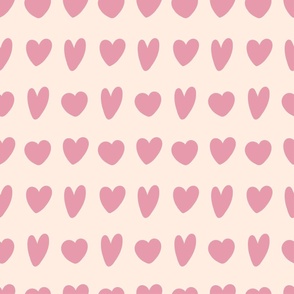 Pink Valentine Heart Pattern – Large