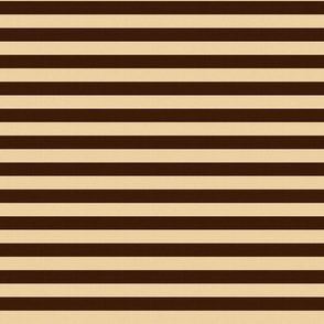 Brown and Cream / Yellow Stripes