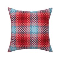 Red, coral and vintage blue twill winter plaid-07
