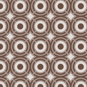 Geometric Pattern: Chapoteo: Brownstone Dark