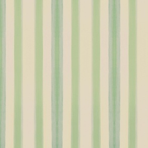 Rustic Green and Neutral Stripes
