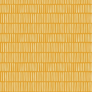 Spring Papercut Stripe Stripe linen on orange