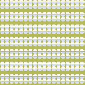 Spring Scandinavian geometric Honeycombs Stripes on lime green