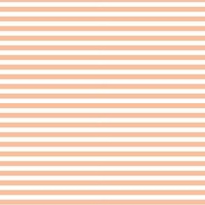 Small Scale Peach Fuzz Horizontal Stripes Pantone Color of the Year 2024