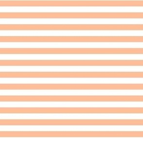 Medium Peach Fuzz Horizontal Stripes Pantone Color of the Year 2024