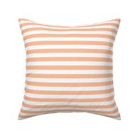Large Scale Peach Fuzz Horizontal Stripes Pantone Color of the Year 2024