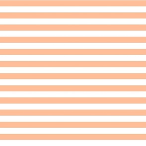 Large Scale Peach Fuzz Horizontal Stripes Pantone Color of the Year 2024