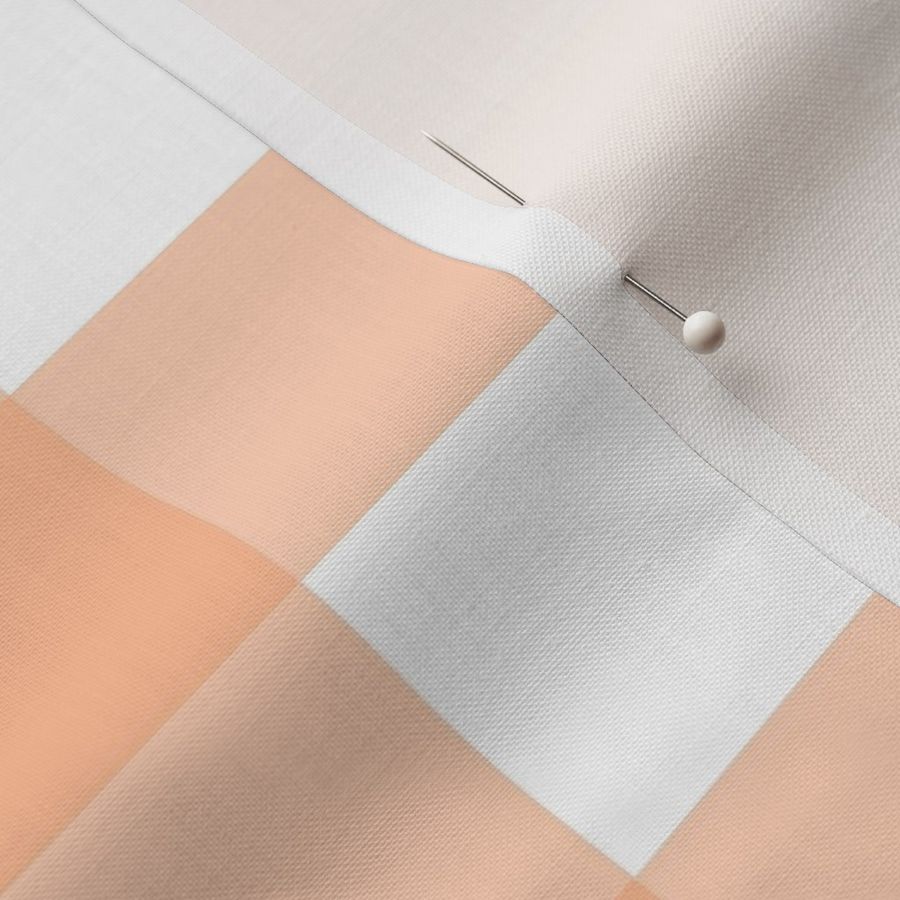 Medium Gingham Checker Peach Fuzz Pantone Color of The Year 2024