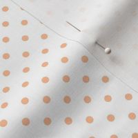 Smaller Peach Fuzz Polkadots Pantone Color of The Year 2024