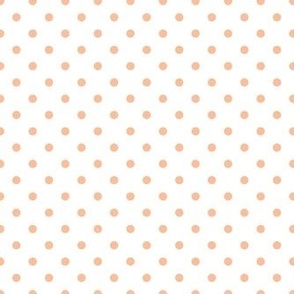 Smaller Peach Fuzz Polkadots Pantone Color of The Year 2024