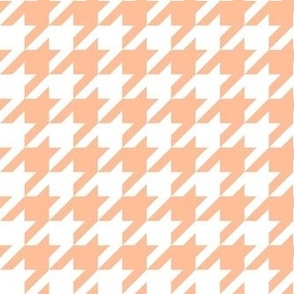 Medium Scale Houndstooth Peach Fuzz Pantone Color of the Year 2024
