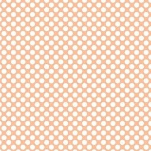 Small Scale Peach Fuzz Chunky Dots Pantone Color of The Year 2024