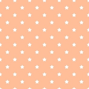 Smaller Scale Stars in Pantone Peach Fuzz Color of The Year 2024