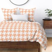 peach fuzz houndstooth pattern large scale