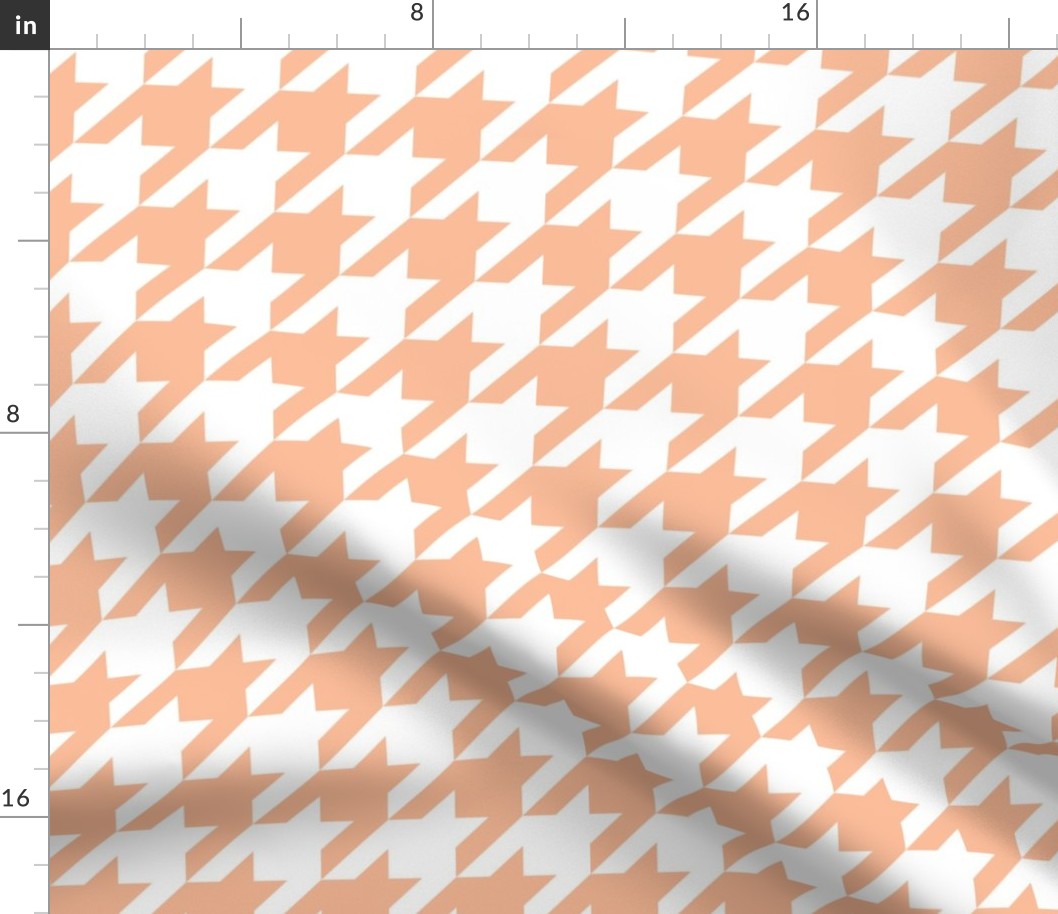 peach fuzz houndstooth pattern medium scale