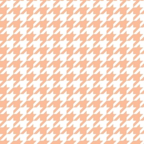 peach fuzz houndstooth pattern small scale